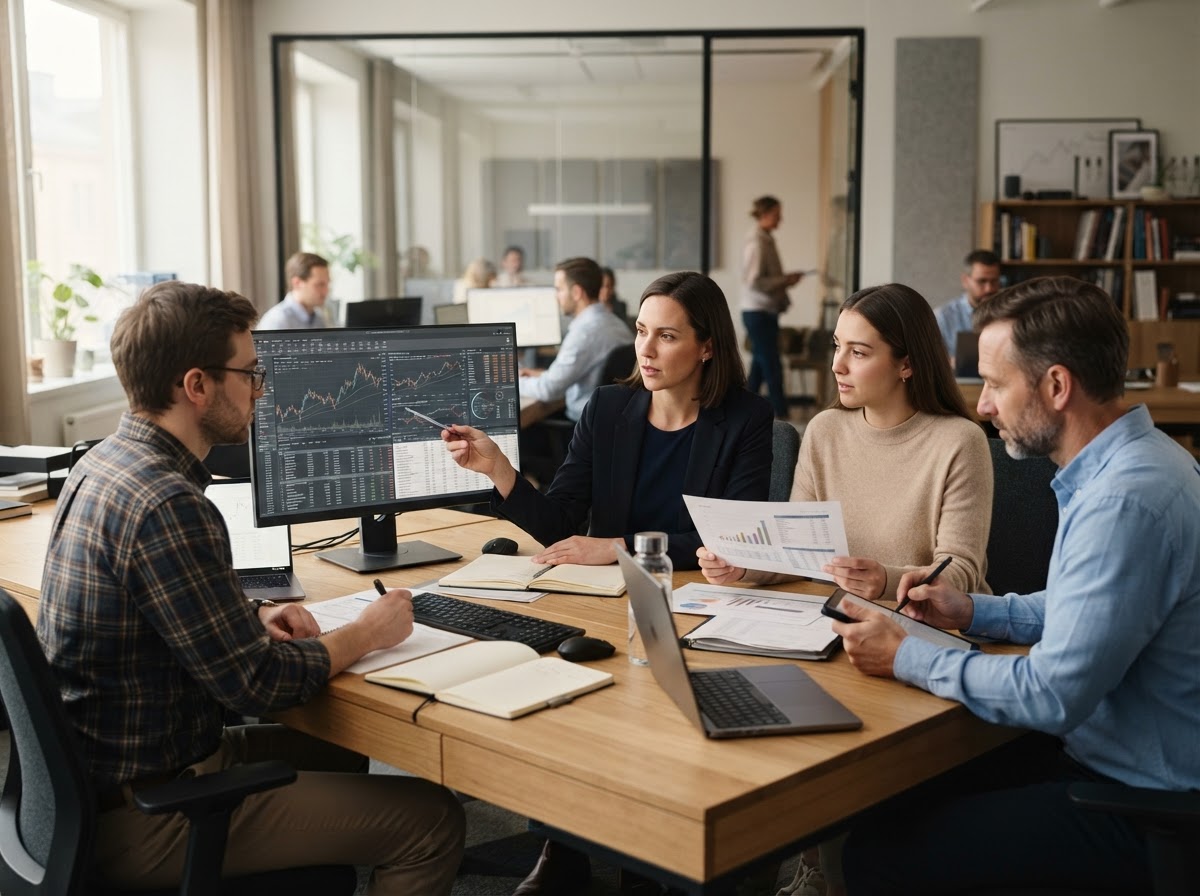 Vederhet team som arbeider med statistisk modellering og risikoanalyse